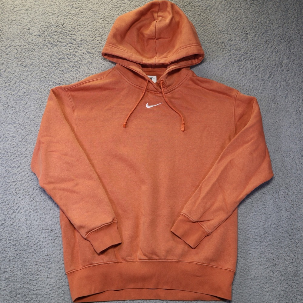 Nike Y2K Sportswear Phoenix Fleece Hoodie Burnt Orange DJ7668-827 XS Oversized